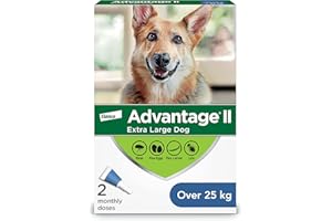 Advantage II Flea Treatment for Extra Large Dogs weighing over 25 kg (over 55 lbs.) - 2 doses