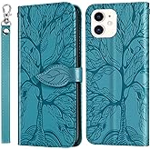 Varohix Wallet Case for iPhone 11 with Card Slot/Holder,PU Leather Flip Folio Shell [Magnetic Closure][Wrist Strap][Kickstand] Phone Cover Shockproof Compatible with iPhone 11 6.1 inch 2019,Turquoise