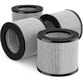 FMDZFL 2801 Air Filter Replacement Bundle Compatible with Bissell MyAir Personal Purifier Models # 2780A, 2780P, 2780B, 27809, 3329 (Pack of 4)