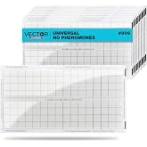 Catchmaster Vector Universal Replacement Glue Boards White, UV Light Fly Trap For Home, Unscented Gnat Traps for House, UV Lamp Insect &amp; Mosquito Killer Refill, Adhesive Bug Light Boards, 12-Pack