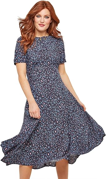 leopard print midi dress uk