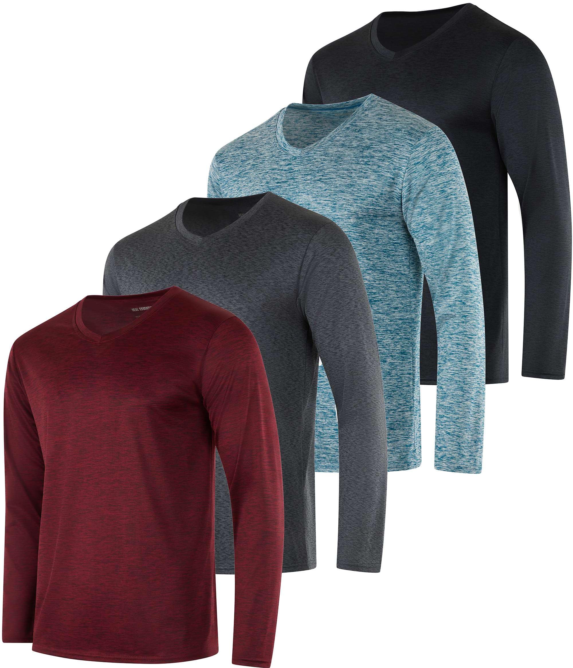 Men's Long-Sleeve V-neck Shirt