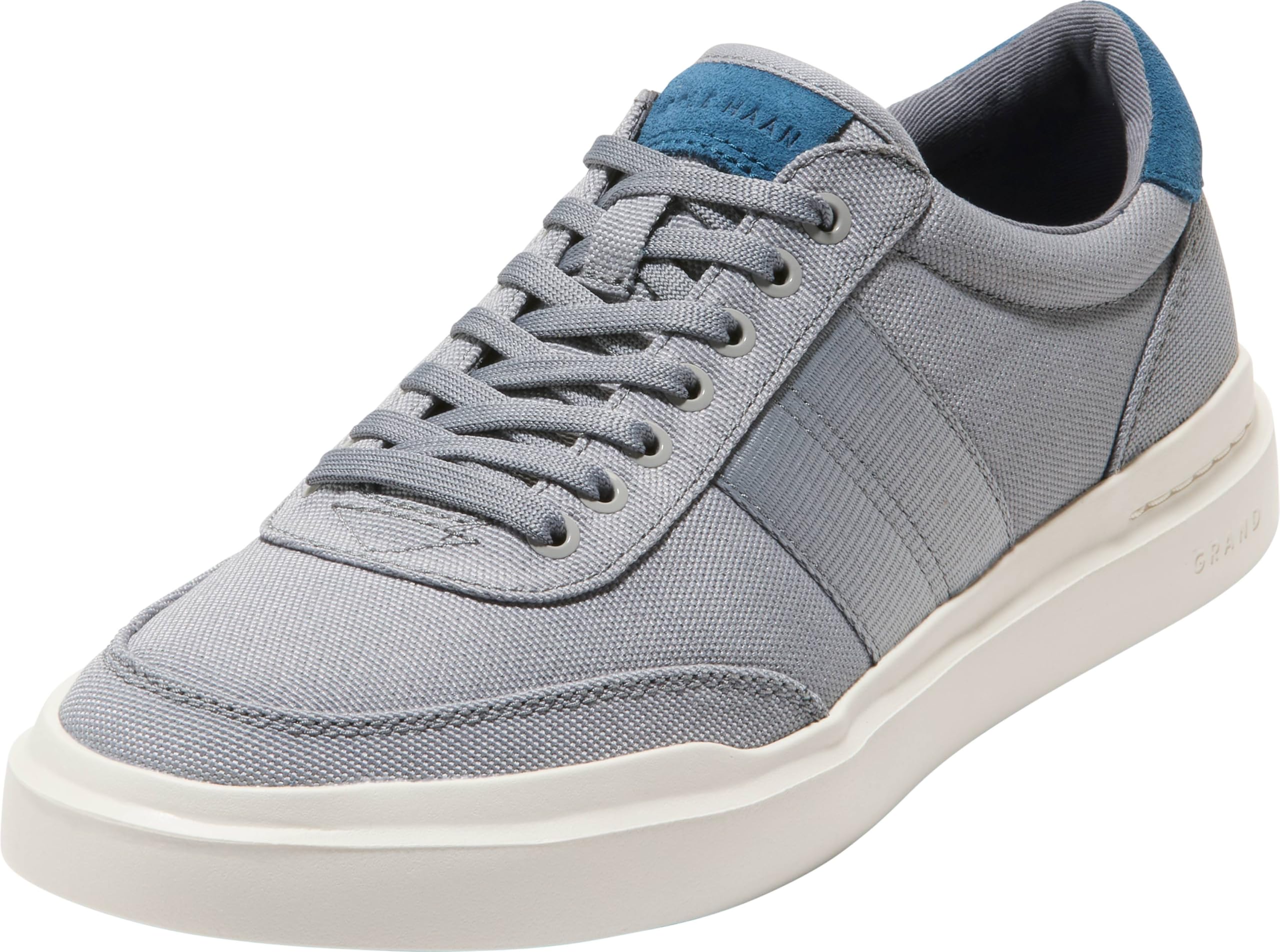 Cole Haan Men’s Grandpro Rally Canvas Court 2, Sea Stone/Indian Teal/Ivory, 8.5-W US