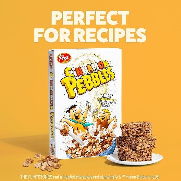 POST CINNAMON PEBBLES BREAKFAST CEREAL FOR KIDS, GLUTEN FREE, MADE WITH SWEETENED PUFFED RICE, 11 OZ