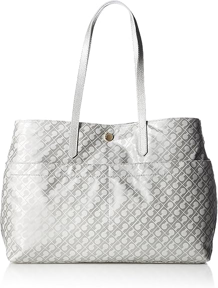 Amazon ゲラルディーニ トートバッグ 17ssシーズンにデビューした ダフネ バッグ外側のポケットが人気の秘密 小分けにすることで 収納上手に シルバー Gherardini ゲラルディーニ トートバッグ