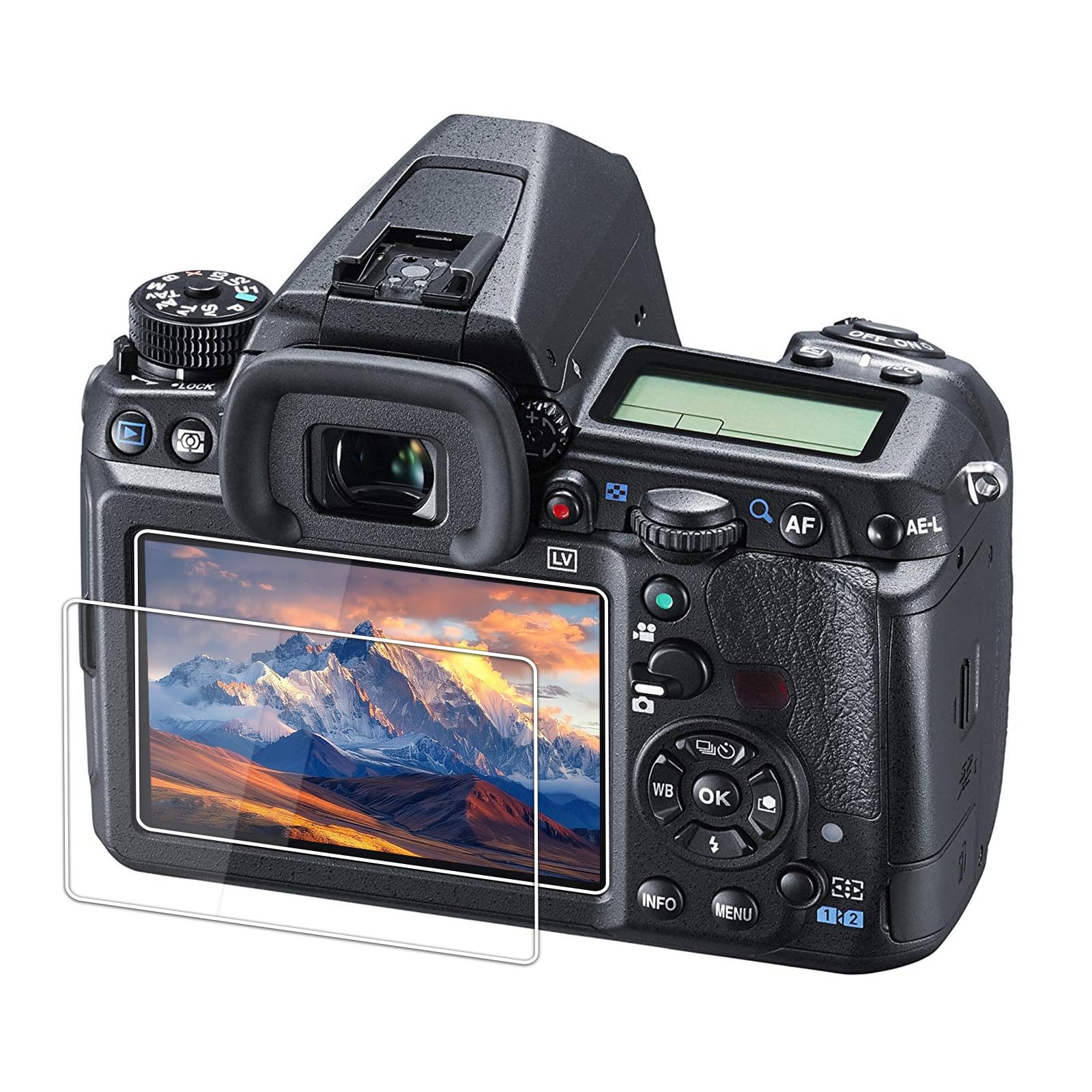 kinokoo Tempered Glass Film for Pentax K-3/K-3 Mark II Crystal Clear Film Pentax K-3 K3 Mark II Screen Protector Bubble-free/Anti-scratch(2 pack)