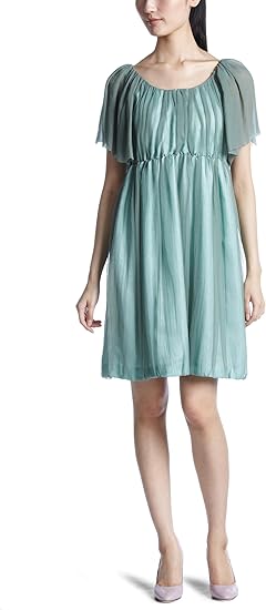 Amazon アナザーエディション Another Edition Crx Cp シフォン ギャザーop 61 Lime S ワンピース チュニック 通販