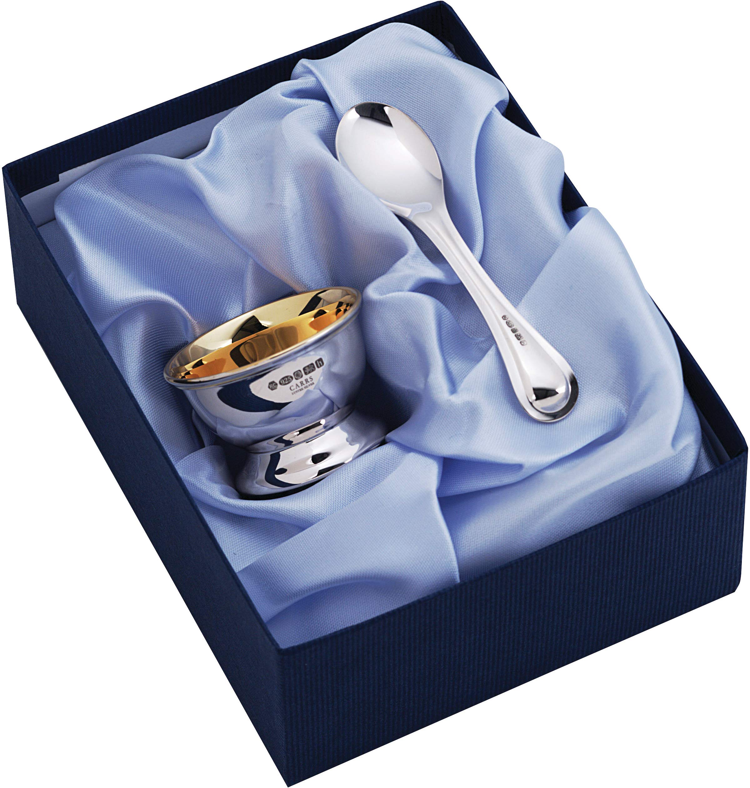 CARRS - Child's Christening/Birthday Egg Cup & Spoon Set