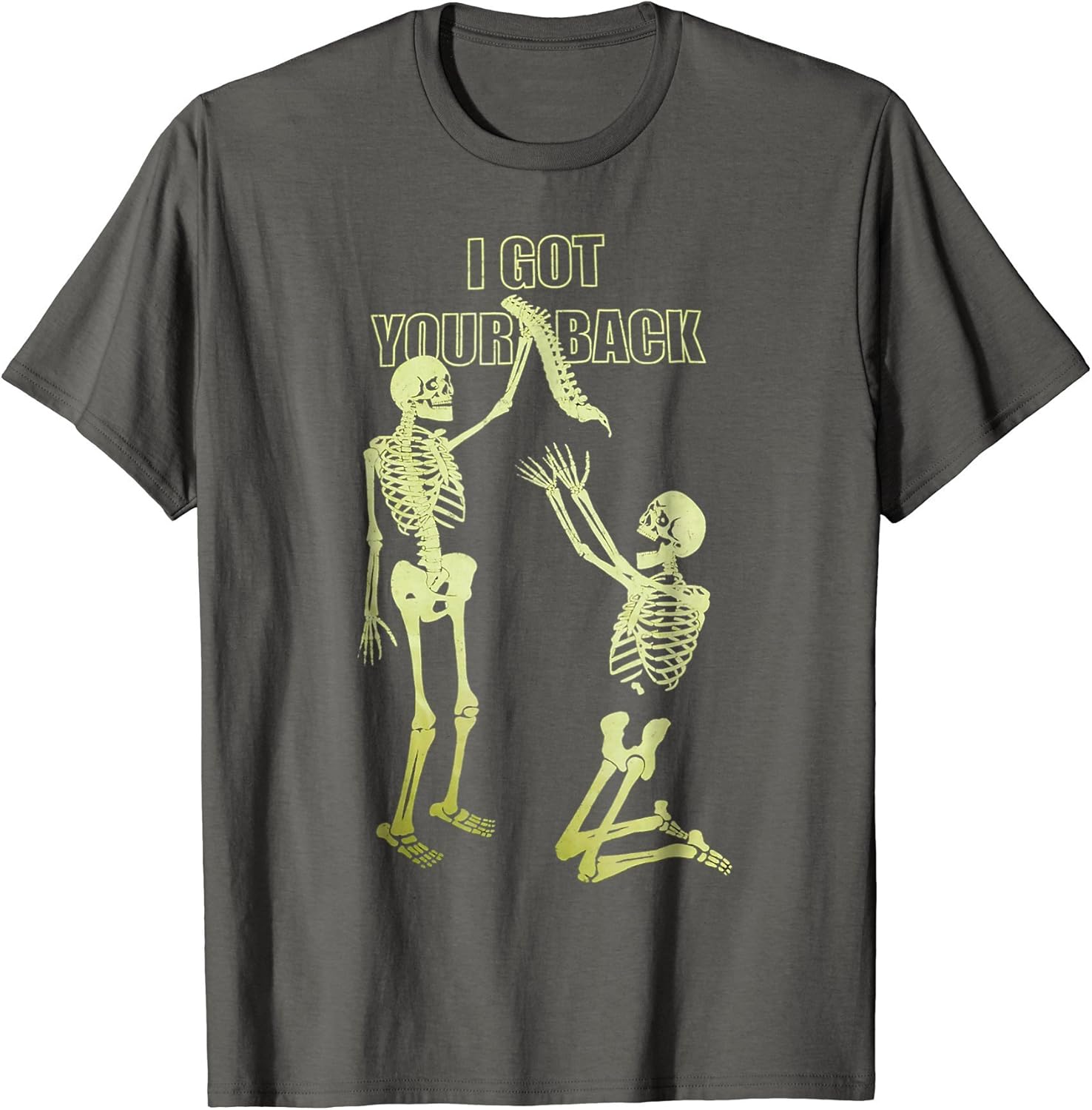 Halloween Skeleton I Got Your Back Graphic Funny Tshirt
