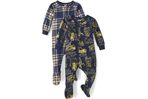 The Children's Place baby-girls And Toddler Fleece Long Sleeve Zip Front One Piece Footed Pajamas,sleep & Play