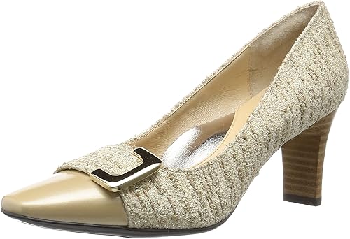 Amazon スタイルラボ パンプス レディース Lab9372 べージュヌノコンビ 22 5 2e パンプス