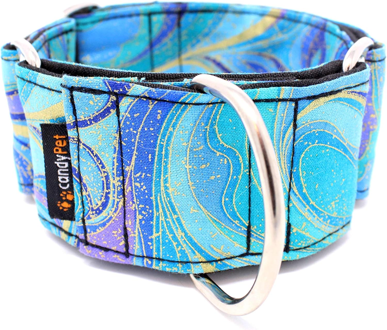 Collar Perro Impermeable Martingale O Con Hebilla Azul Electrico