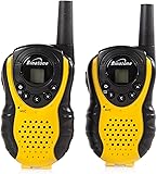Binatone Latitude 100 Twin Black/Yellow Walkie Talkie - Upto 3 km Range Depending On Environment/Terrain,Volume Control,Ergonomic Design,Belt Clip And Low Battery Indicator.Ideal For Hiking,Skiing And All Outdoor Uses