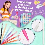 Disney Stitch DIY Journal Kit A5 Notebook Stickers Pens Arts Crafts view 4