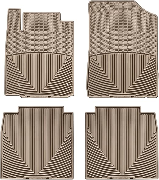 thumbnail image 2 of WeatherTech All-Weather Floor Mats – Tan, 1st & 2nd Row Set For Vehicle Models W54TN-W25TN 2 of 6