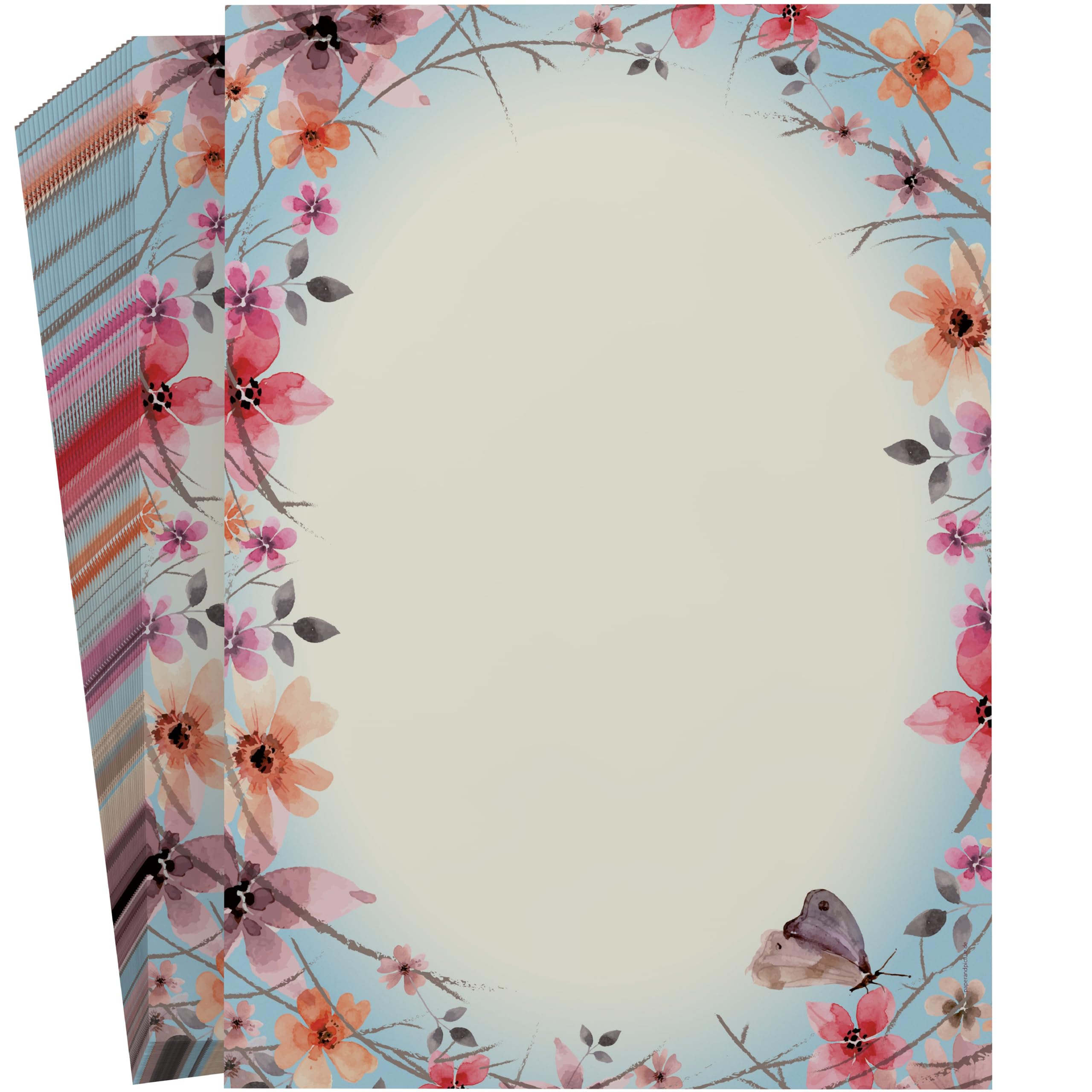 emufarm Kürbis-Ernte, 100 Blatt Motivpapier 90g/qm