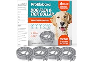 PROELOBARA Flea and Tick Prevention Collars for Dogs: Effective Pet Flea Tick Treatment for Dog Collar - Adjustable Natural Flea Tick Collars for Extra Large, Medium, Small Dogs, Fleas Ticks Control for Puppies