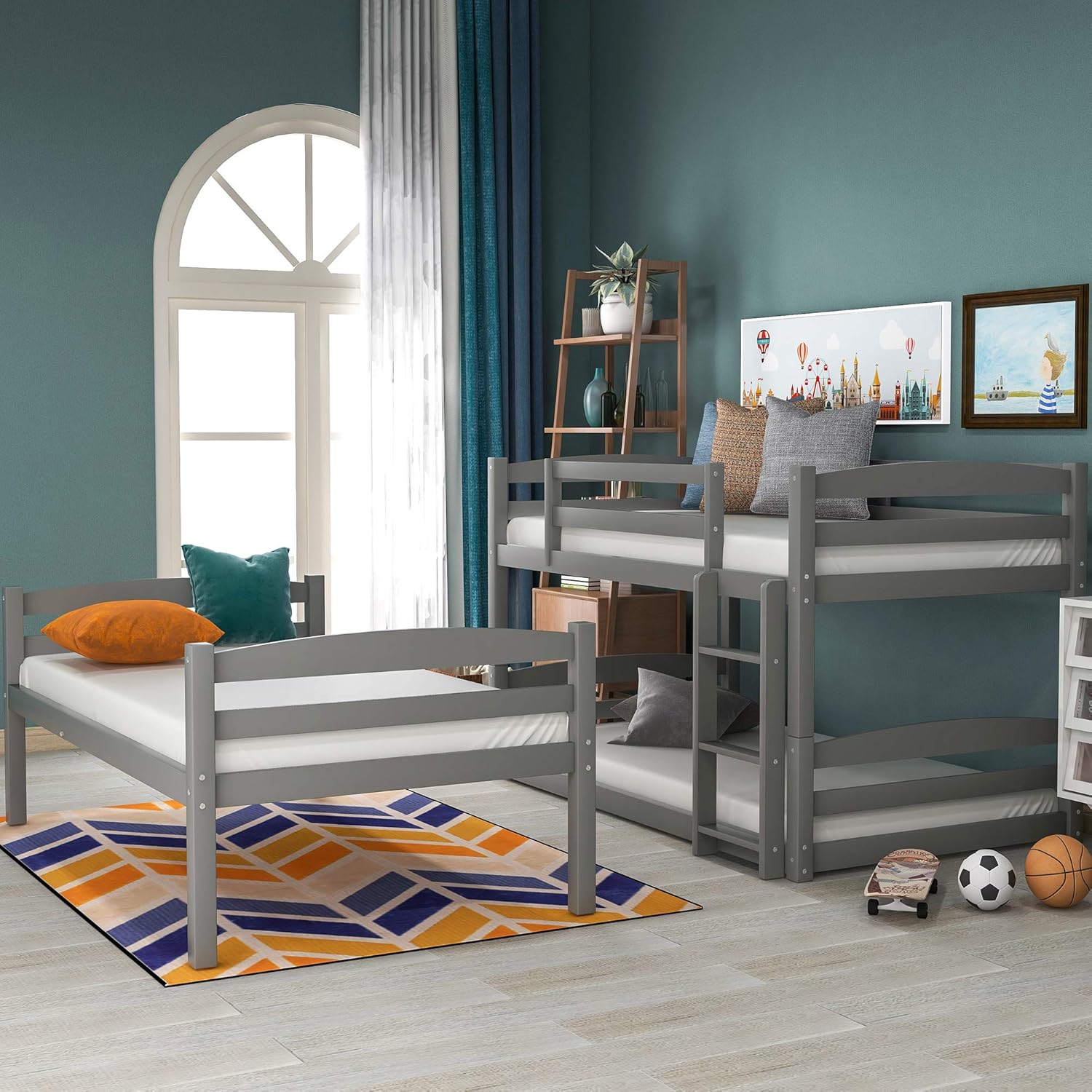 triple beds for kids