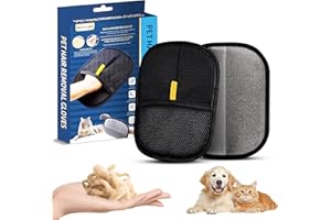 TKShigoto Pet Hair Remover Brush – The Magic Brush Pet Hair Removal Tool & Glove for Cat and Dog Fur on Furniture – Electrostatic, Reusable, Machine-Washable Silicone Design