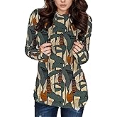 domirica Womens Hooded Sweatshirt Lightweight Fall Sweatshirts With Pocket Drawstring Long Sleeve Vacation Clothes Outfits