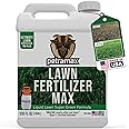 PetraMax Liquid Lawn Fertilizer for Lawns Concentrate - Liquid Fertilizer for Lawns, Food for Grass - 16-4-8 High Nitrogen Lush Green Grass, Phosphorus for Strong Roots - Apply Spring & Summer (1 Gal)