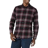 Amazon Essentials Men's Flannel Shirts Long Sleeve, Slim-Fit Button Down Plaid