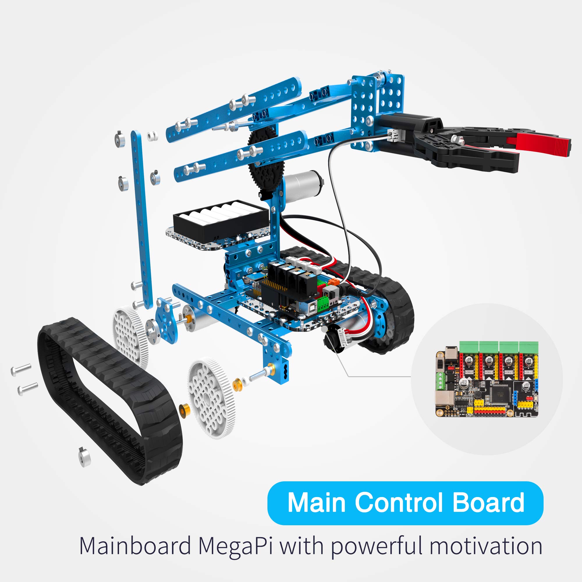 Makeblock mBot Ultimate 10 in 1 Robot Building Toys, Robotics Kit App Remote Control Robot Toys Compatible with Arduino C & Raspberry Pi, STEM Educational DIY Robotics for Kids Ages 12-16 - Image 4