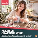 SOL 50m Silver Wire 0.7mm 20 Gauge Jewellery Craft Wire Beading Flexible view 4