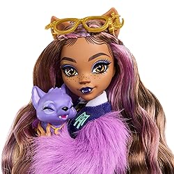 Monster High Clawdeen Wolf Doll with Pet Dog