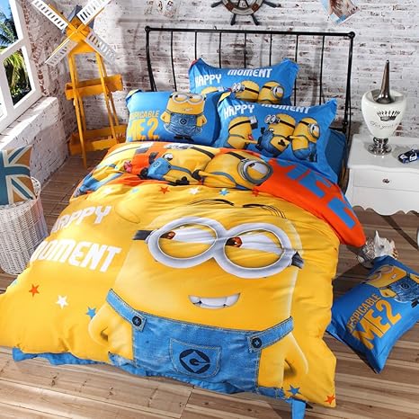 Minion Bedding Set Twin Queen And King Size Queen Amazon Ca Home Kitchen