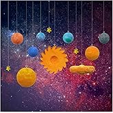 Solar System Model, DIY Solar System Project Kit, Easy to Assemble Solar System Kit for Hands-On Learning