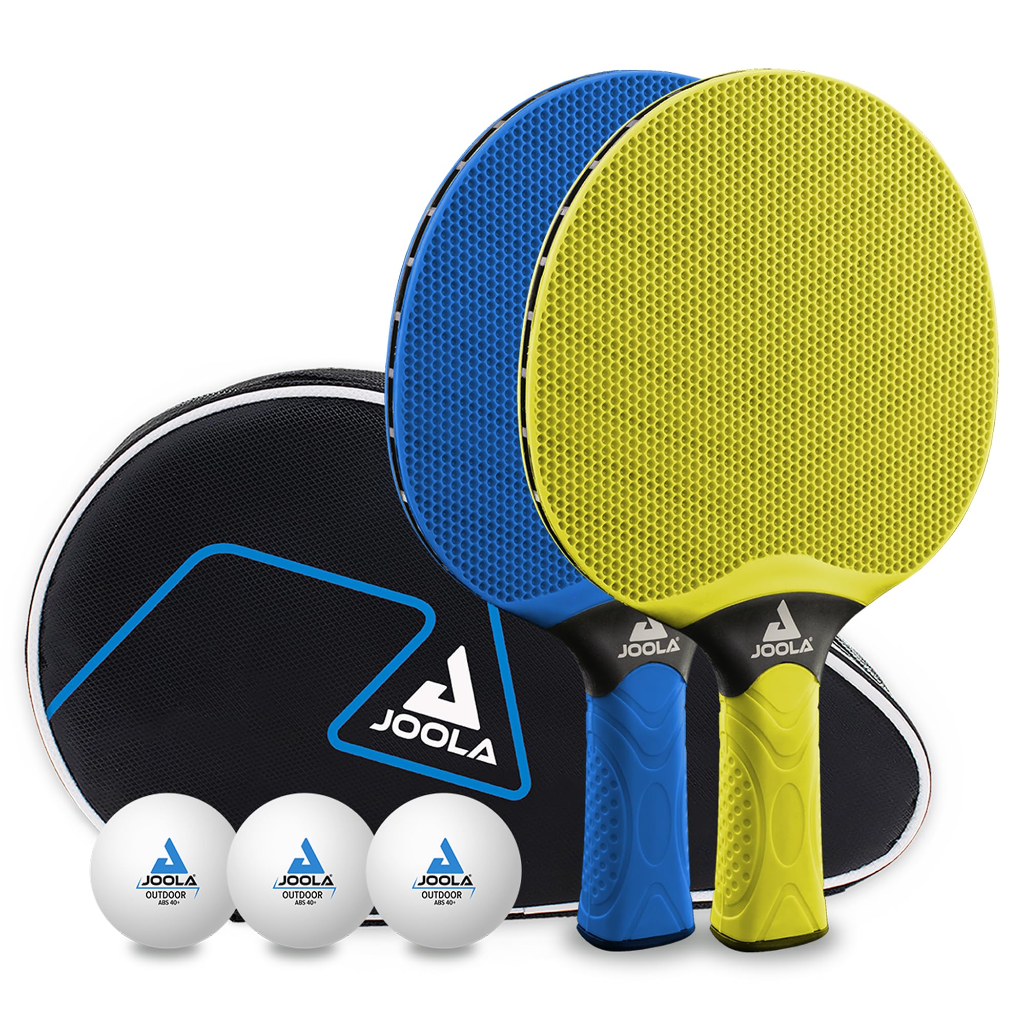 JOOLA Vivid Outdoor Table Tennis Set – 2 Weatherproof Bats & Wind-Resistant Balls