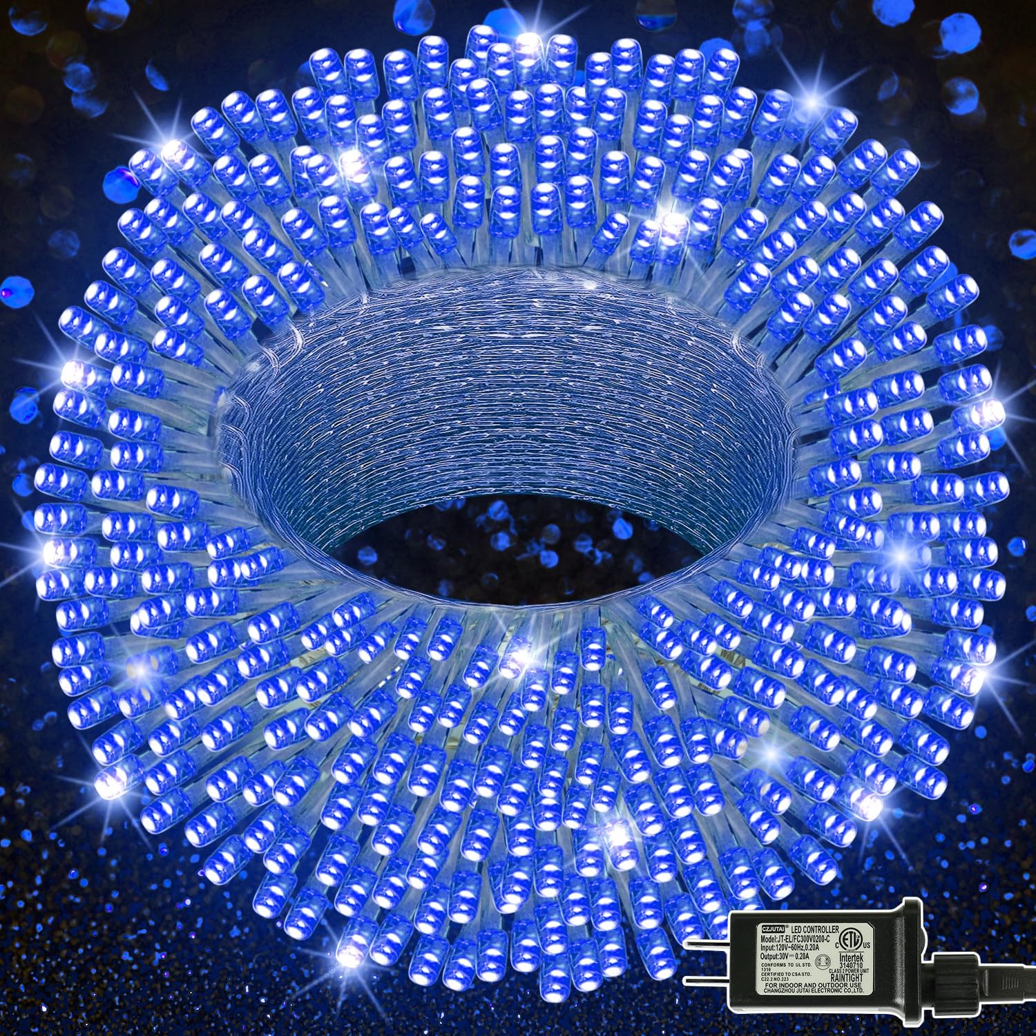 LJLNION 300 LED String Lights Outdoor Indoor, Extra