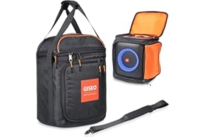 GISEO Speaker Bag Rugged Carry Case Compatible with JBL Party Box Encore Essential, Portable Travel Tote Bag Backpack (For JBL PartyBox Encore Essential)