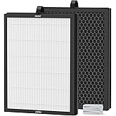 2 Packs Replacement HEPA Filter for MOOKA M200L Air Purifi-er, 3 Stages of Filtration with Activated Carbon,HEPA,Pre-filter and Extra 6 Aroma Pads