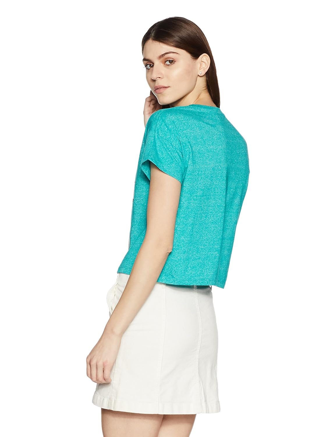 symbol amazon brand women's boxy t-shirt with 3d print