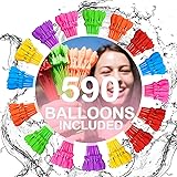 Family Made Company Water Balloons Instant Balloons Easy Quick Fill Balloons Splash Fun Rapid-Filling for Kids and Adults Par
