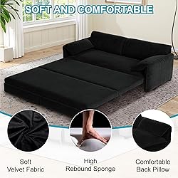 Lyngins Queen Size Sleeper Sofa Bed, 3 in 1