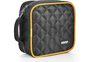 UENTIP Nylon CD/DVD Case for Car,CD Wallet,CD Storage Disc Wallet Bag With Portable Zipper for Car Home Travel (48Capacity)