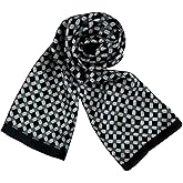 JWSilk Long Charmeuse Silk Scarf for Men