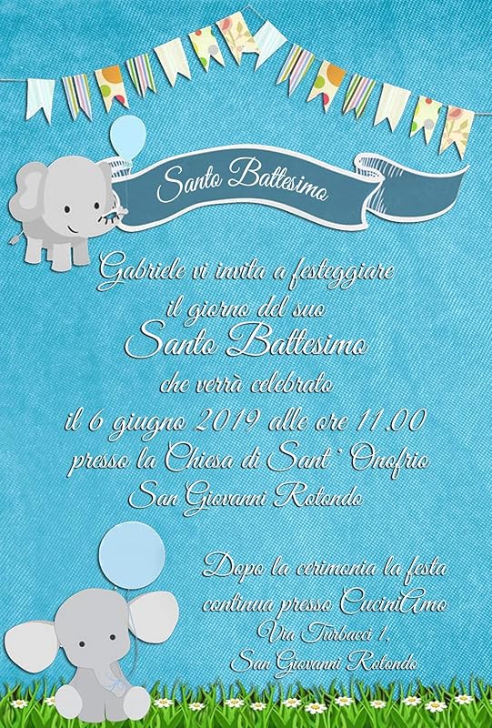 Biglietti Inviti Battesimo Personalizzati Orsetto - Partecipazioni Battesimo Bimbo Bimba Set Da - Foto 5