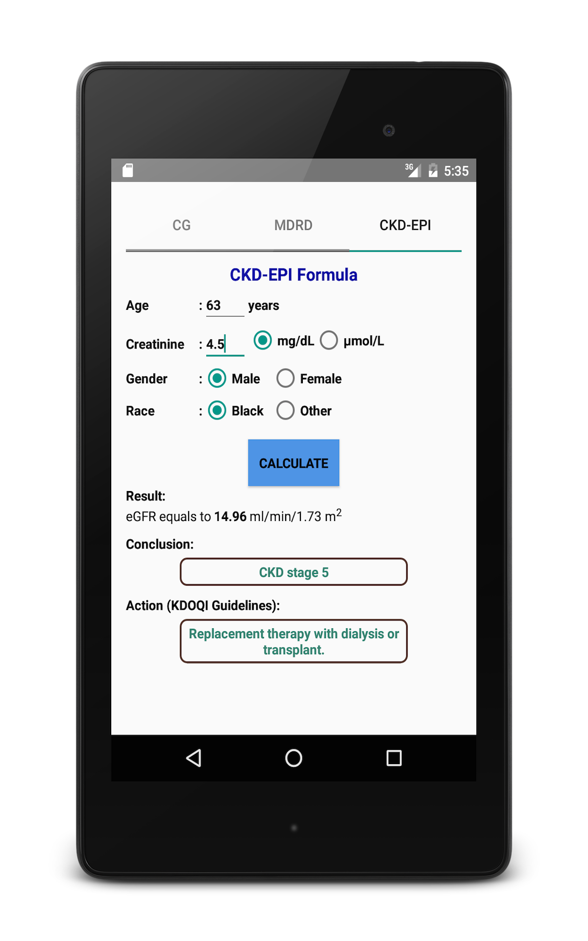 eGFR Calculators ProAmazon.co.ukAppstore for Android