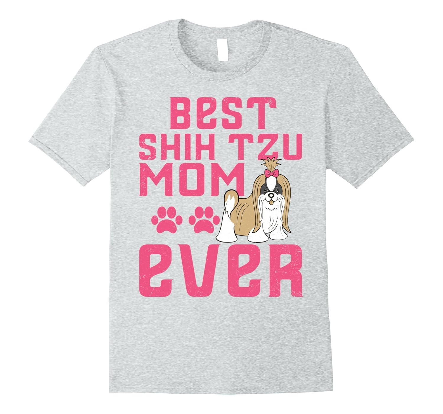 Best Shih Tzu Mom Ever I Love Shih Tzus TshirtArt Artvinatee