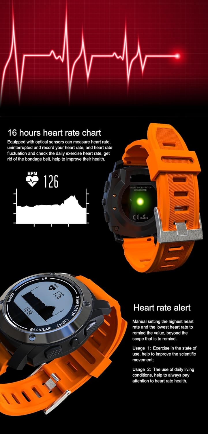 Amazon.com: S928 GPS Outdoor Sports Smart Watch IP66 Life ...