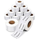 Aegis Adhesives - Compatible Thermal Labels Replacement for DYMO 30333 (1/2" X 1") Small Multipurpose 2-Up - Use with Labelwr