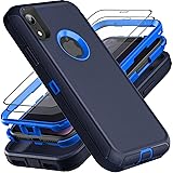 YKHJKLEC for iPhone XR Case, Military Grade 3 in 1
