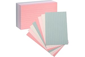 Mr. Pen- Lined Index Cards, 3" x 5", 180 Cards, Assorted Colors, Notecards, Flashcards for Studying, Ruled Flash Cards