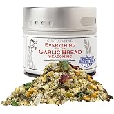 Gustus Vitae | Everything But The Garlic Bread Seasoning | Deluxe Spice Mix | All Natural | Gourmet Spice Blend | Premium Garlic Seasoning | Non GMO | No MSG | Made in USA | Magnetic Tin | Italian Herbs