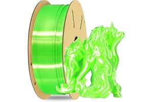 OEM MIKA3D 3D Printer Filament Silk Lime Bright Green 1.75mm PLA Filament, Widely Support for Most 3D Printing Printer, 2.2lbs 1KG 3D Printing Material
