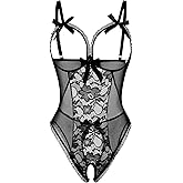 Avidlove Sexy Lingerie for Women One Piece Lace Babydoll Sleepwear Bodysuit